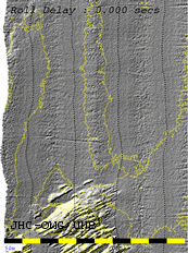 artifact due to slightly delayed roll output.