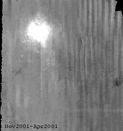 difference map, through summer of 2001