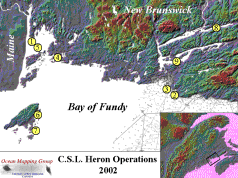 areas of Heron operations 2002