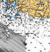 Reprocessed backscatter (with beam pattern)