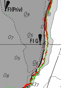 zoom of intertidal shoal